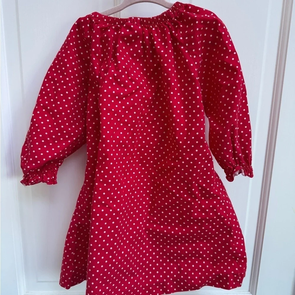 The Elf on the Shelf 2T Red Polka Dot Long Sleeve Flowy Christmas Holiday Dress